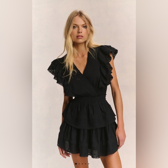 Love Shack FancyMedium Gwen Heritage Black Dress. 🖤⚡️